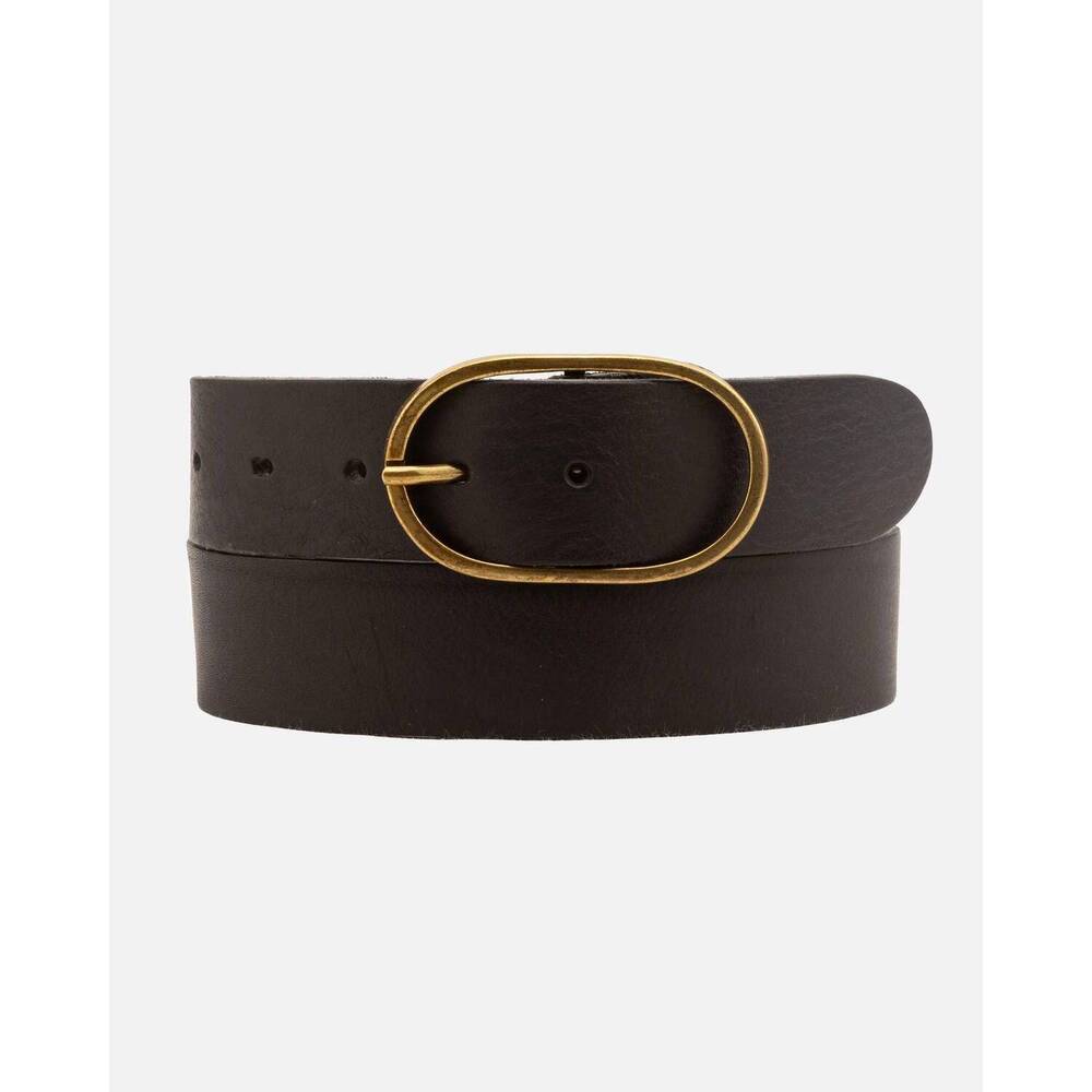 NEW AMSTERDAM HERITAGE women's fien classic leather belt in black